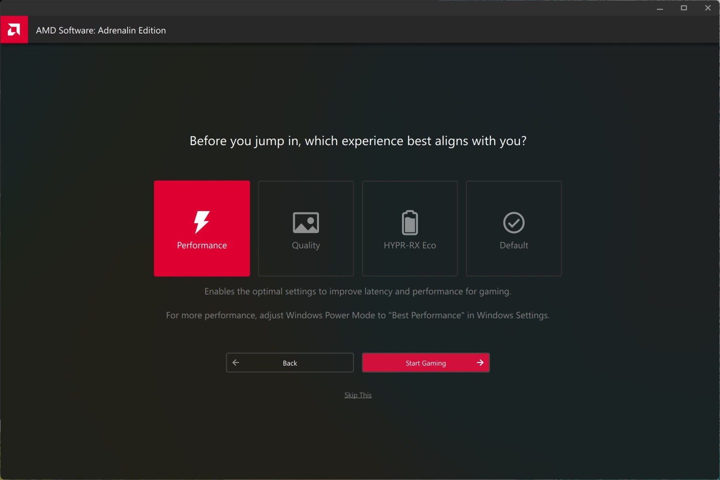 Installing AMD drivers under Windows